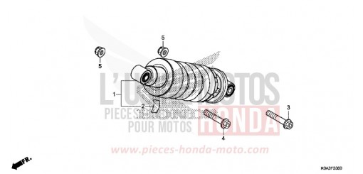 COUSSIN ARRIERE CBF300NAJ de 2018